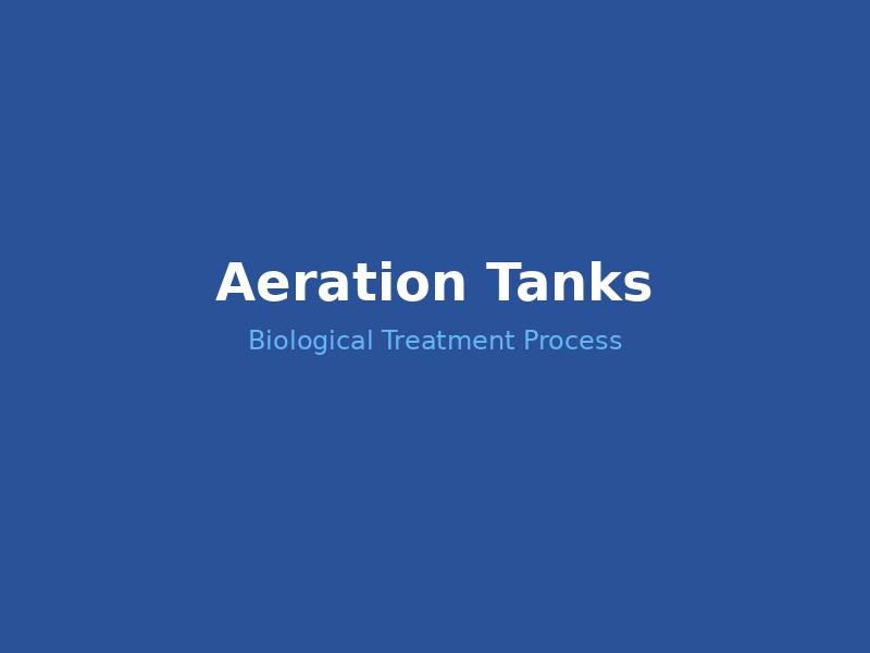 Aeration tanks at wastewater treatment facility